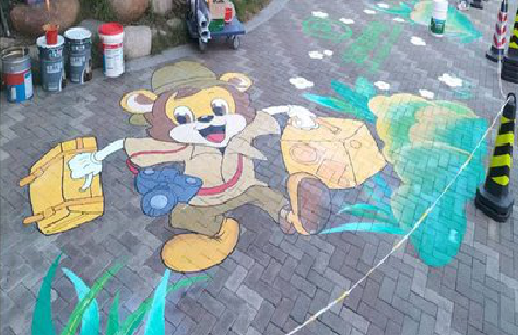 安康夏季画地面彩绘会遇到的问题