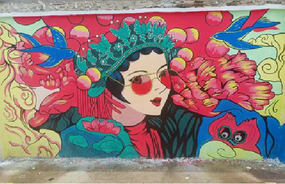 安康墙体彩绘-网红墙