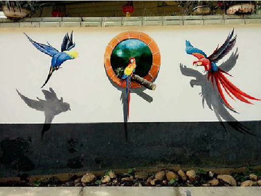 安康视觉错位-3D墙绘设计