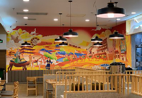 安康商业空间彩绘介绍。