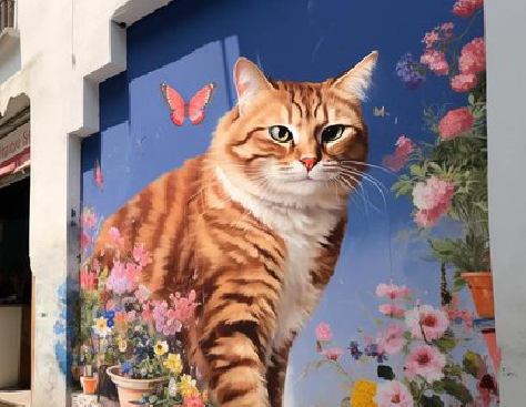 安康自己绘制有个性的手绘墙