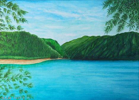 安康在墙绘中，如何绘画绿水青山？