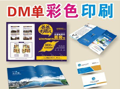 安康单页印刷，色彩搭配简单。